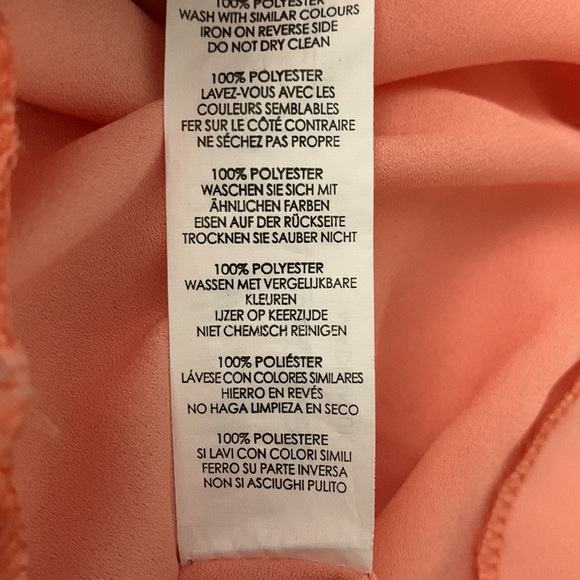 NASTYGAL Pleated High Waist Mid Skirt Peachy elegant m semi formal flare sz 8 - Picture 7 of 10